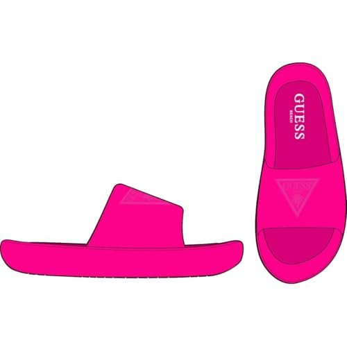 GUESS Damskie kalosze, Neon Pink, 41/42 EU