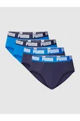 Majtki damskie - Slipy z elastycznym paskiem z logo w zestawie 4 szt. - Puma - miniaturka - grafika 1
