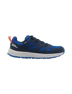 Buty dla chłopców - Jack Wolfskin Woodland 2 Texapore Low K, Trampki dziecięce Unisex, Noc niebieski, 3XL - miniaturka - grafika 1