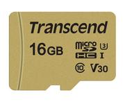 Karty pamięci - TRANSCEND TS16GUSD500S, MicroSDHC, 16 GB + adapter - miniaturka - grafika 1