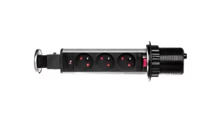 Orno Gniazdo wysuwane z blatu 3x250V AC OR-AE-1348 OR-AE-1348 - Gniazdka elektryczne - miniaturka - grafika 1