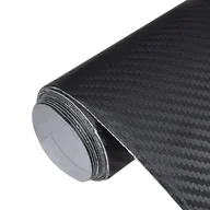 Akcesoria motoryzacyjne - shumee Folia samochodowa 3D czarna 100x150 cm - miniaturka - grafika 1