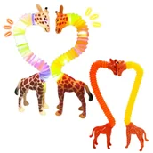 Zabawki sensoryczne - MEGADIDI ŻYRAFA SENSORYCZNA pop tube TUBA rozciągliwa - miniaturka - grafika 1