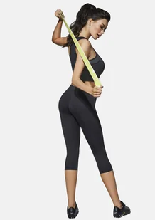 Legginsy sportowe 3/4 RILEY 70 z efektem Anti Cellulite i Push-Up, Bas Bleu - Legginsy - miniaturka - grafika 1