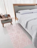 Dywany - Dywan Prince geometryczny różowy 70 x 140 cm - miniaturka - grafika 1