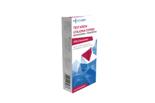 Test Krew utajona Combo Hemoglobina + Transferyna, 1 sztuka /Diather/ - Testy ciążowe i diagnostyczne - miniaturka - grafika 1