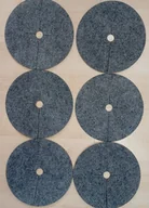 Agrowłókniny - Zestaw krążków przeciwchwastowych 6 szt. ściółkowanie szary fi 15 cm - miniaturka - grafika 1