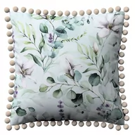 Poszewki na poduszki - Dekoria pl pl Poszewka Wera na poduszkę magnolie na miętowym tle 45 × 45 cm Flowers 150-143-66 - miniaturka - grafika 1