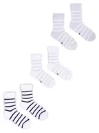 Skarpetki damskie - Skarpety dziecięce bawełniane frotte w paski 3PAK 31-34 YOCLUB - miniaturka - grafika 1
