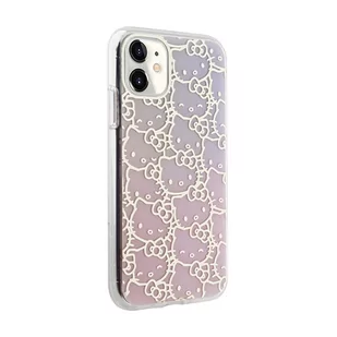 Hello Kitty IML Gradient Electrop Crowded Kitty Head - Etui iPhone 11 (różowy) - Pozostałe akcesoria do telefonów - miniaturka - grafika 4
