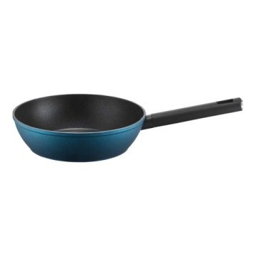 Patelnia głęboka z powłoką Qualum Basic 28 cm Ambition Azzurro 813131