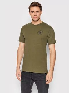 Koszulki męskie - DC T-Shirt Star Pilot ADYZT04991 Zielony Regular Fit - grafika 1