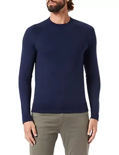 Hackett London Męska bluza z dzianiny sweter, granatowa, L (DE) - Swetry męskie - miniaturka - grafika 1