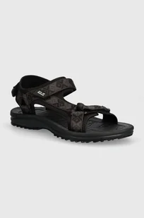 Jack Wolfskin sandały Wave Breaker damskie kolor czarny - Sandały damskie - miniaturka - grafika 1