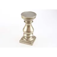 Świeczniki - Świecznik ceramiczny 31 cm antyczny złoty - miniaturka - grafika 1