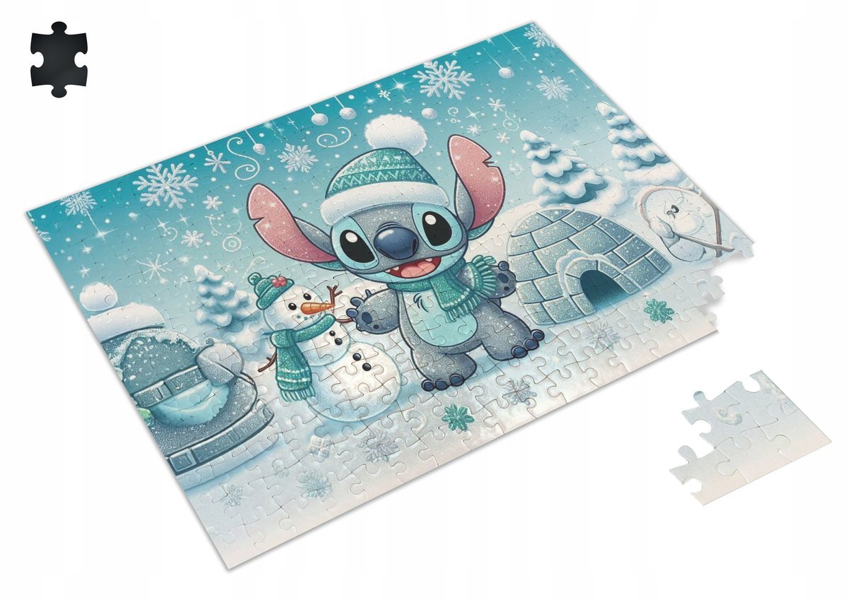 Puzzle ŚWIĄTECZNY STICH STITCH STICZ A3 252 el z Nadrukiem + IMIĘ 24