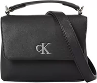 Torebki damskie - Calvin Klein Damski, minimalny Monogram Top HANDLE22 Crossover, czarny, Czarny, Rozmiar Uniwersalny - miniaturka - grafika 1