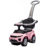 Chodziki - Jeździk Pchacz Chodzik Dla Dziecka Z Rączką I Obejmą Sport Car Jasny Różowy - miniaturka - grafika 1