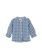 Bluzki dla niemowląt - Gocco Koszulka Vichy Baby, Zielony naftowy, 12-18 miesięcy - miniaturka - grafika 1