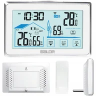 Stacje pogodowe - Stacja Pogodowa Pogody Termometr Zewnętrzny Higrometr Zegar Czujnik - miniaturka - grafika 1