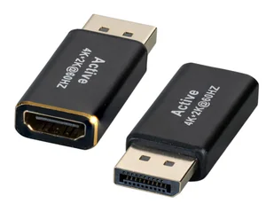 EFB Elektronik EB484-4K60 zmieniacz płci / kabli DisplayPort HDMI Czarny - Adaptery i przejściówki - miniaturka - grafika 1