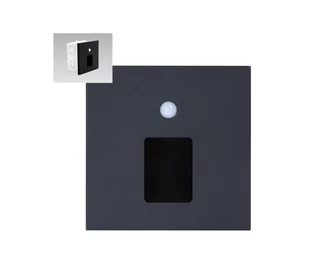 Emithor 70424 - LED Oświetlenie schodów z czujnikiem VIX LED/1W/230V 4000K czarne - Akcesoria do oświetlenia - miniaturka - grafika 1