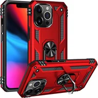 Etui i futerały do telefonów - Etui na telefon komórkowy Armor Shield do Apple iPhone 13 Pro Ultra Hybrid Case, czerwone - miniaturka - grafika 1