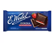 Czekolada - Wedel CZEKOLADA TRUSKAWKOWA GORZKA 100G - miniaturka - grafika 1