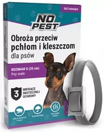 Artykuły przeciw pasożytom - Obroża przeciw Pchłom i Kleszczom NO PEST dla Małych Psów (35 cm) Wodoodporna Obroża na Kleszcze i Pchły - miniaturka - grafika 1