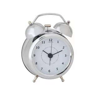 Nextime Budzik Wake Up, srebrny, 12,5 cm - Zegary - miniaturka - grafika 1