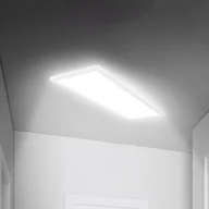 Lampy sufitowe - Briloner Lampa sufitowa LED Move, biały / opal, przedpokój, tworzywo sztuczne - miniaturka - grafika 1