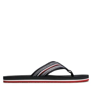 Japonki Tommy Hilfiger Comfort Corporate Beach Sandal FM0FM04616 Granatowy - Klapki i japonki męskie - miniaturka - grafika 1