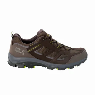Buty męskie na wędrówki Jack Wolfskin VOJO 3 TEXAPORE LOW M dark brown / lime - 39,5 - Buty trekkingowe męskie - miniaturka - grafika 1
