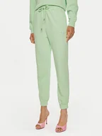 Spodnie sportowe damskie - Pinko Spodnie dresowe Carico 100371 A21P Zielony Regular Fit - miniaturka - grafika 1
