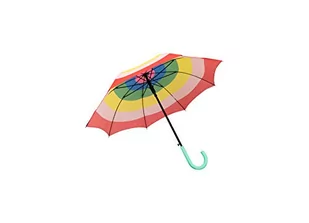 Szczelina | Duży parasol tęczowy dla mężczyzn lub kobiet z zabawnym wzorem i oryginalnym kolorami tęczy, 106 cm, Wielobarwny, 0 - Parasole - miniaturka - grafika 1
