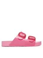 Klapki i japonki damskie - Melissa Klapki Melissa Cozy Slide Ad M 33913 Różowy - miniaturka - grafika 1