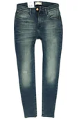 Spodnie damskie - WRANGLER SKINNY HIGH RISE VINTAGE BLUE - miniaturka - grafika 1