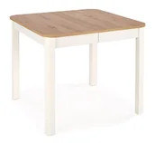 Stoły - Stół St46M135L107 Biały Mat / Dąb Artisan - miniaturka - grafika 1