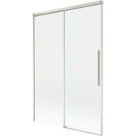 Parawany nawannowe - Mexen Rox parawan nawannowy 2-skrzydłowy rozsuwany 120 x 150 cm, transparent, nikiel szczotkowany - 8C9-120-001-97-00 - miniaturka - grafika 1