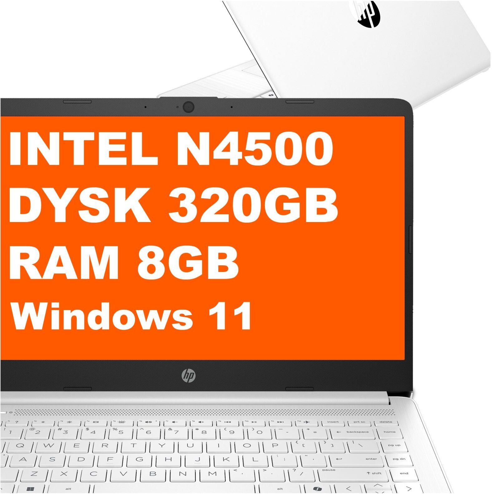 HP 14-dq3000dx / B4GX5UA / Intel Celeron N / 8GB / 320GB / Intel UHD / HD / Win 11 / Biały
