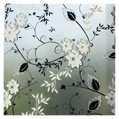 Okleiny - Folia okienna zapewniająca prywatność, folia na szkło mrożone, klej anty-UV, 45 cm x 200 cm (kwiat) - miniaturka - grafika 1