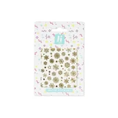 Ozdoby do paznokci - Hi Hybrid Hi Hybrid naklejki wodne świąteczne XMAS #2 gold - miniaturka - grafika 1