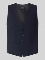 Kamizelki męskie - Kamizelka garniturowa o kroju regular fit z mieszanki żywej wełny - miniaturka - grafika 1