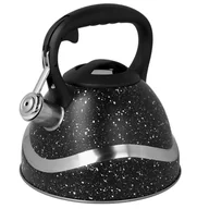 Czajniki na gaz - CZAJNIK Z GWIZDKIEM STAL NIERDZEWNA 3L CZARY MARMUREK 1446 - miniaturka - grafika 1