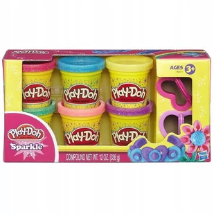 Hasbro Play-Doh Błyszczące tuby - Masy plastyczne - miniaturka - grafika 3