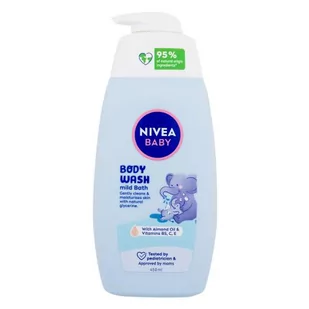 Nivea Baby Body Wash Mild Bath żel pod prysznic 450 ml dla dzieci - Kosmetyki kąpielowe dla dzieci - miniaturka - grafika 1