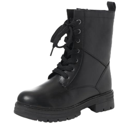 MARCO TOZZI Buty damskie Bootie Laced 2-25286-43 półdługie kozaki, czarny, 37 EU