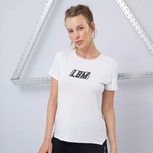 Koszulka damska LABELLAMAFIA SHIRT ESSENTIALS WHITE - Koszulki i topy damskie - miniaturka - grafika 1