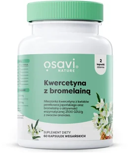 OSAVI KWERCETYNA Z BROMELAINĄ 60 KAPSUŁEK - Suplementy naturalne - miniaturka - grafika 1