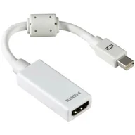 Złącza, przejściówki, adaptery - Hama Adapter Mini DisplayPort HDMI wtyk-gniazdo biały + (S4CHFZ-312) - miniaturka - grafika 1